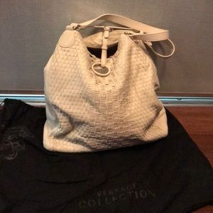 Versace White leather bag